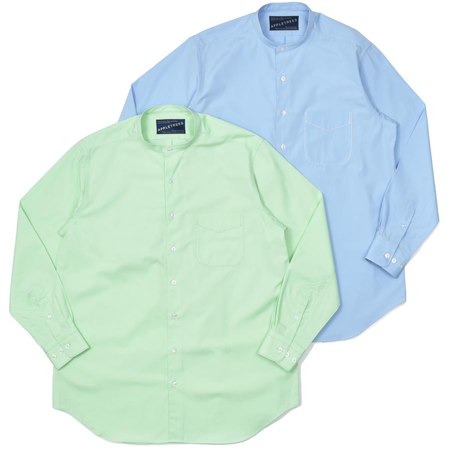 APPLETREES アップルツリーズ OPEN TRAVELER SHIRTS コットン ポプリン  