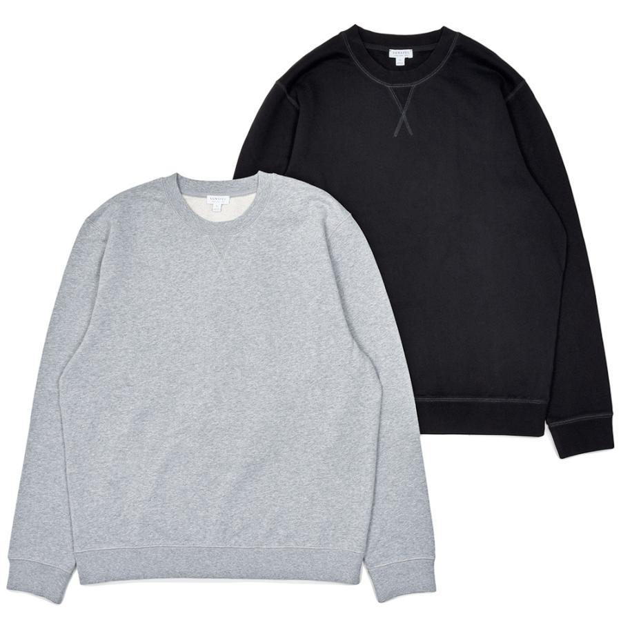 SUNSPEL（サンスペル）コットン ループバック クルーネック スウェット