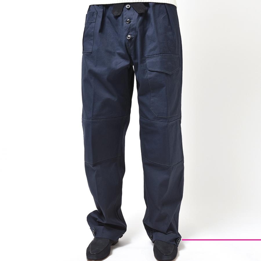 COHERENCEスラックス　ネイビー COHERENCE コヒーレンス TINO SELVEDGE YACHT CANVAS コットン