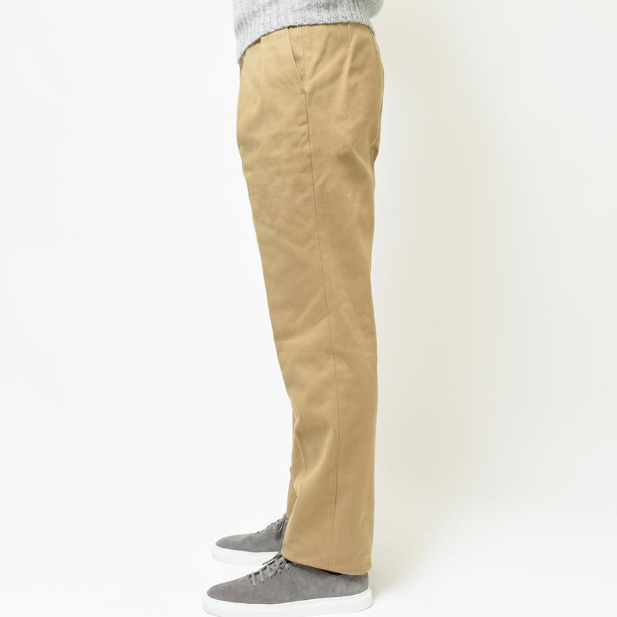 Fumiya Hirano THE TROUSERS フミヤヒラノ トラウザーズ HARRISONS コットンツイル サイアジャ 2インプリーツ ドレスパンツ REGENT｜realclothing｜05