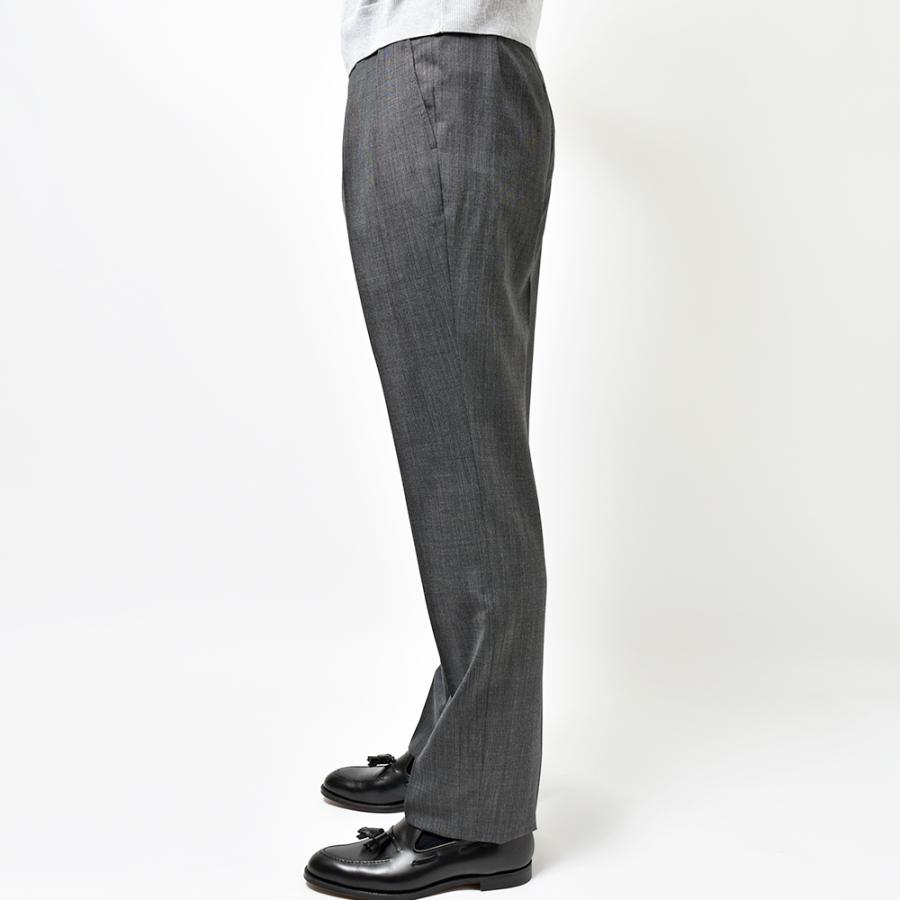 Fumiya Hirano THE TROUSERS フミヤヒラノ トラウザーズBOWER ROEBUCK ウール ピンヘッド サイドアジャスター 2インプリーツ ドレスパンツ REGENT｜realclothing｜04