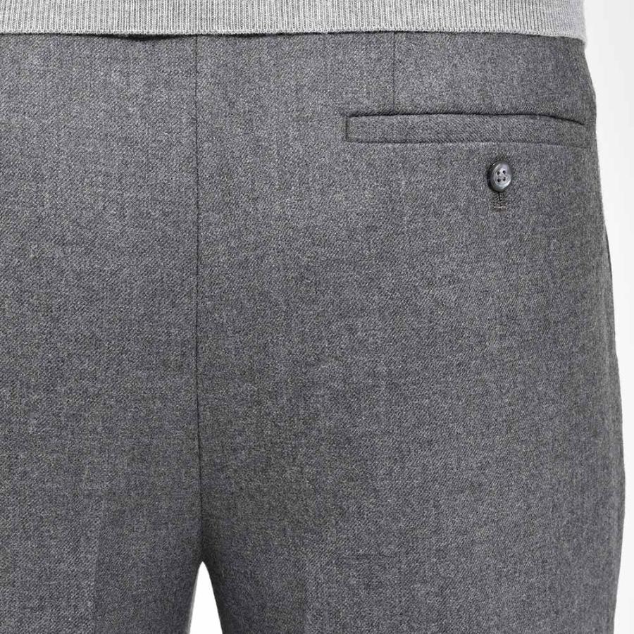 Fumiya Hirano THE TROUSERS フミヤヒラノトラウザーズ ウール ライトフランネル サイドアジャスター 2インプリーツ ドレスパンツ REGENT_5