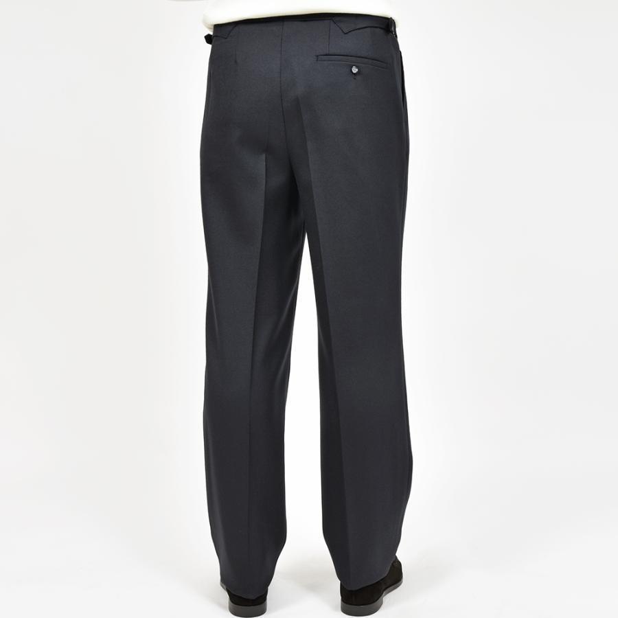 Fumiya Hirano THE TROUSERS フミヤヒラノトラウザーズ ウール ライトフランネル サイドアジャスター 2インプリーツ ドレスパンツ REGENT_7