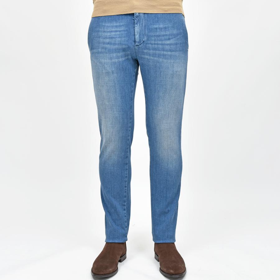 PT TORINO DENIM ピーティートリノデニム ring別注 コットン ポリエステル ストレッチ ウォッシュド デニムスラックス HOUSE/SUPERSLIM FIT/CA4310の画像