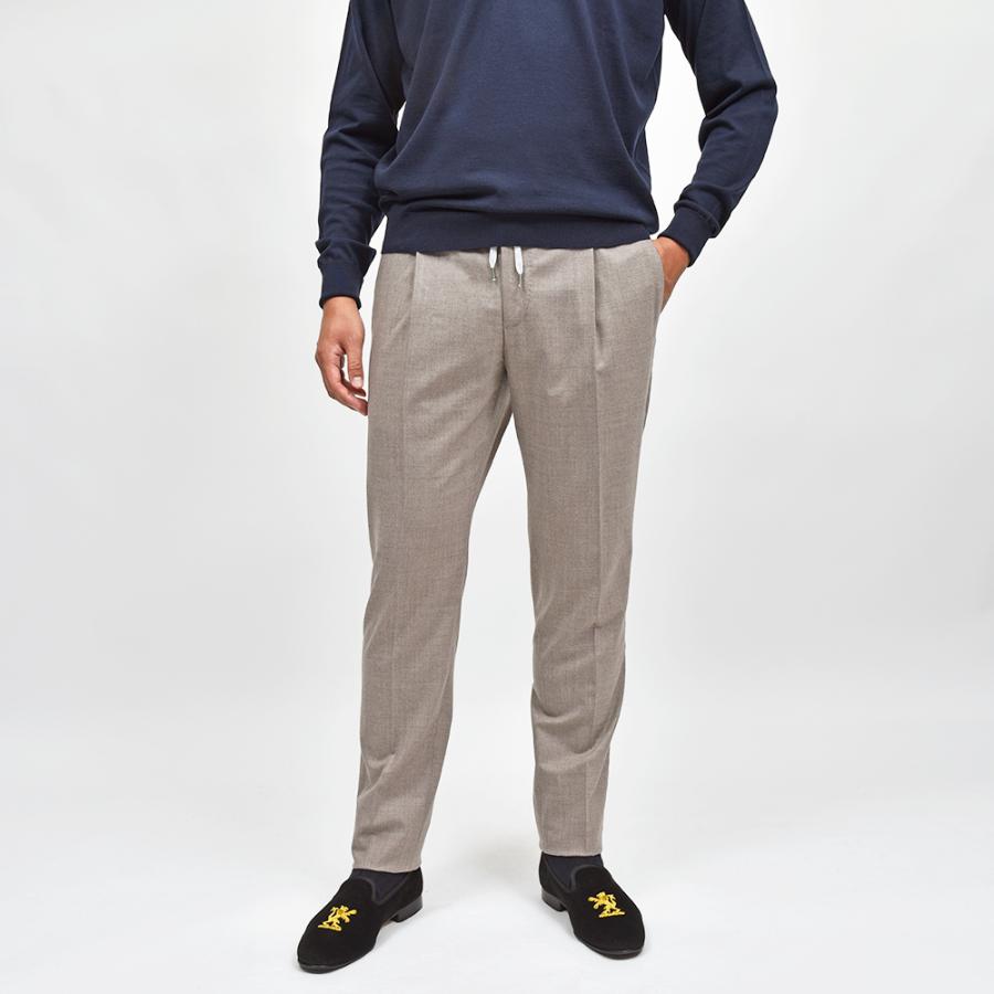 PT TORINO（ピーティー トリノ）ヴァージンウール ストレッチ サキソニー 1プリーツシャーリングパンツ SOFT FIT/MA36◇ |  | 02
