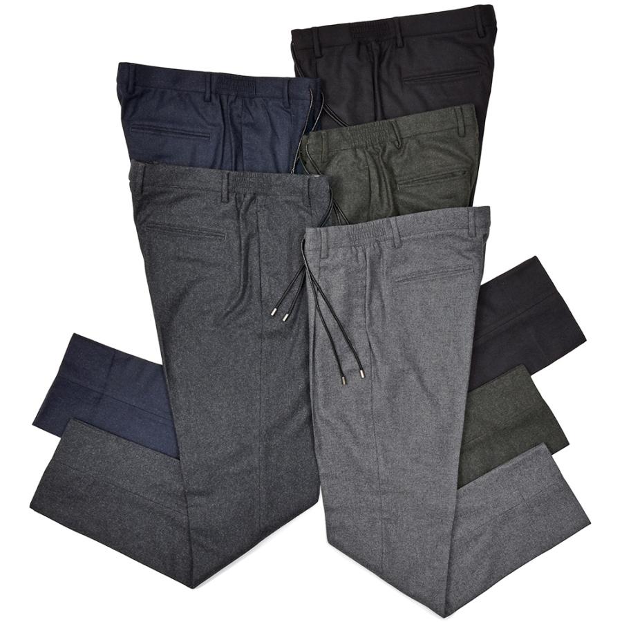 giabsarchivio（ジャブスアルキヴィオ）別注MASACCIO ウォッシャブルウール ライトフランネル セットアップ対応 1プリーツパンツ A7072U | 