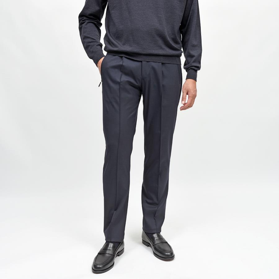 PT TORINO（ピーティー トリノ）NEW BERLIN ウォッシャブルテクノウール ストレッチ サージ 永久クリース 1プリーツパンツ SOFT FIT/VD06 |  | 02