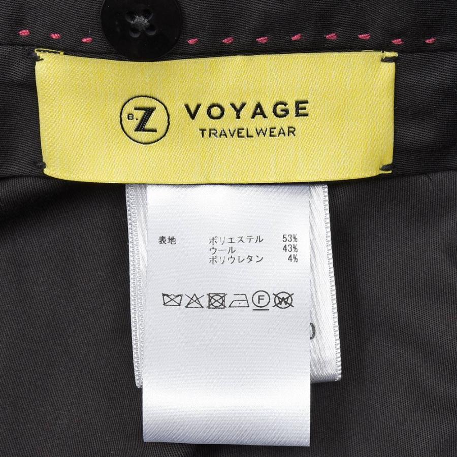 BERNARD ZINS（ベルナール ザンス）H8 VOYAGE ポリエステルウールストレッチ トロピカル 2インプリーツ ワイドパンツの画像