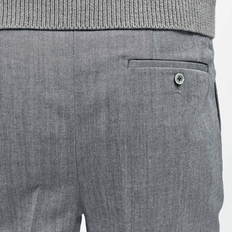 Fumiya Hirano THE TROUSERS（フミヤヒラノトラウザーズ）REGENT ウール ピンヘッド サイドアジャスター 2インプリーツ ドレスパンツの画像
