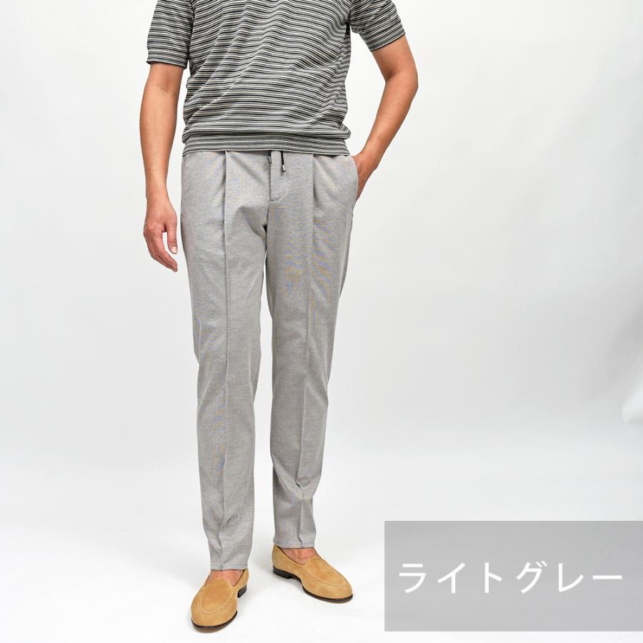 giabsarchivio（ジャブスアルキヴィオ）別注MASACCIO ウォッシャブルジャージー 1プリーツ パンツ A3573の画像