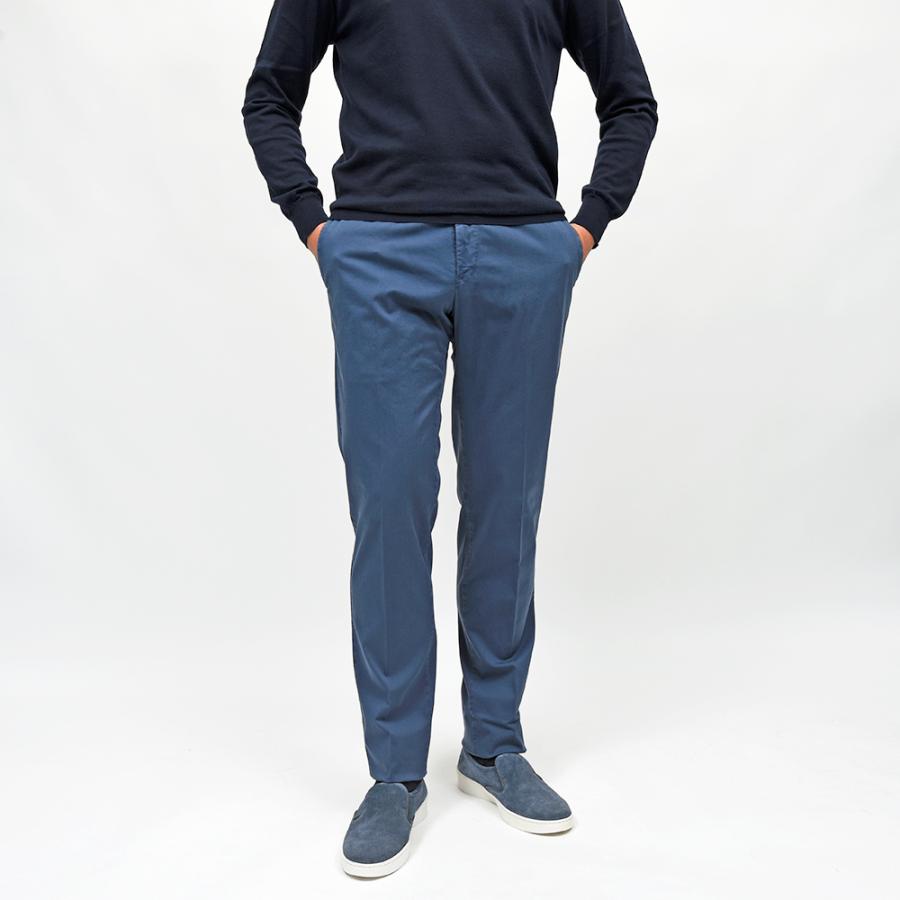 PT TORINO（ピーティートリノ）コットンストレッチ ギャバジン ノープリーツパンツ SLIM FIT/PU42の画像