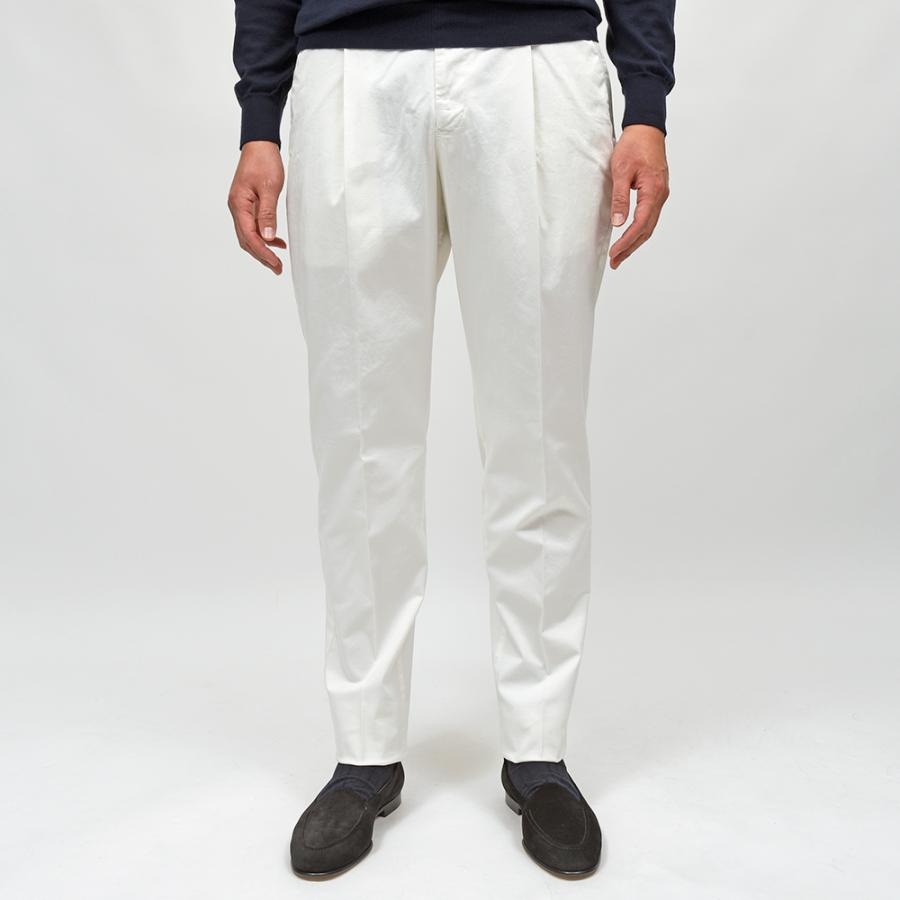 PT TORINO（ピーティートリノ）コットンストレッチ ギャバジン 1プリーツパンツ UNION FIT/PU42の画像
