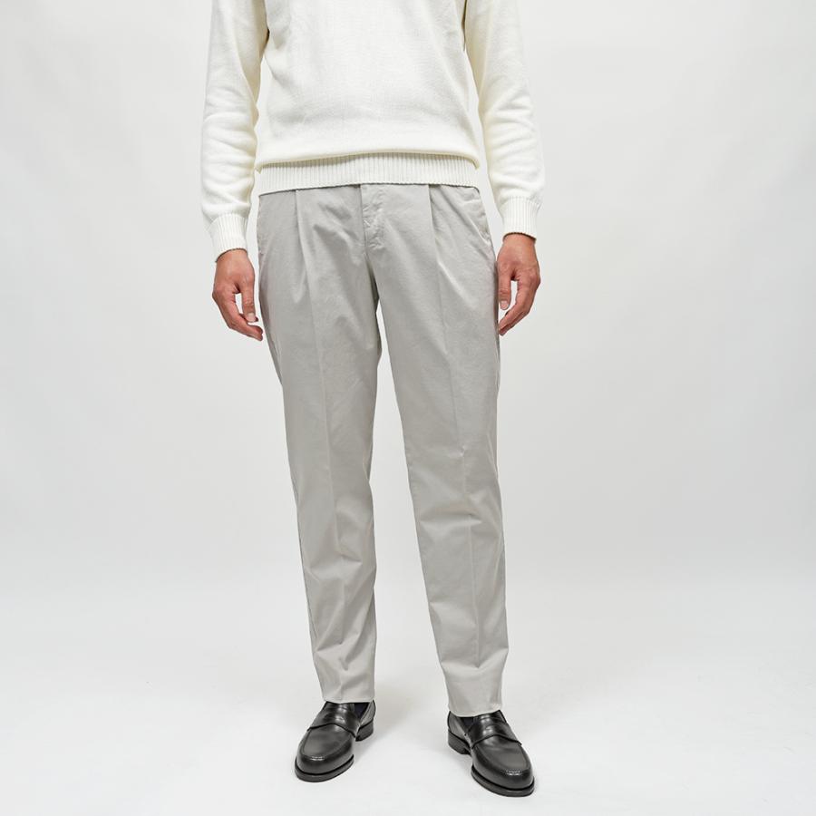 PT TORINO（ピーティートリノ）コットンストレッチ ギャバジン 1プリーツパンツ UNION FIT/PU42の画像