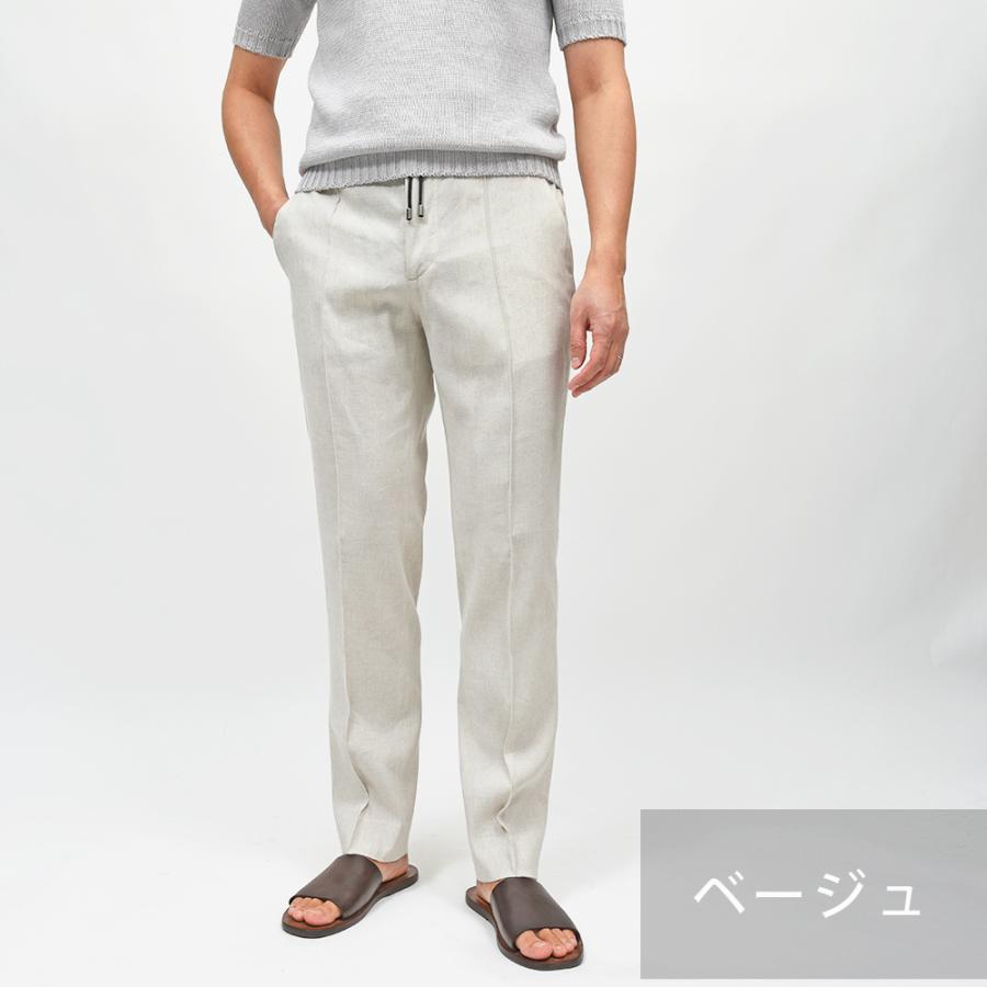 giabsarchivio（ジャブスアルキヴィオ）別注MASACCIO ring/3G テクノリネン ストレッチ ウォッシャブル セットアップ対応 ノープリーツパンツ A4360の画像