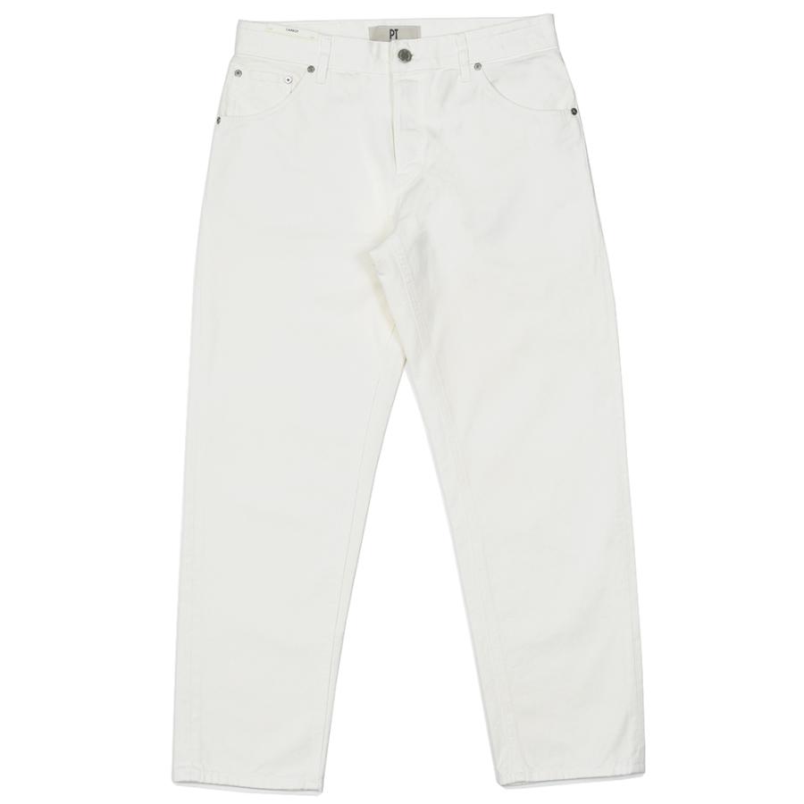 PT TORINO DENIM（ピーティートリノデニム）REBEL コットン カツラギ ホワイトデニムパンツ/TX14T0 | 