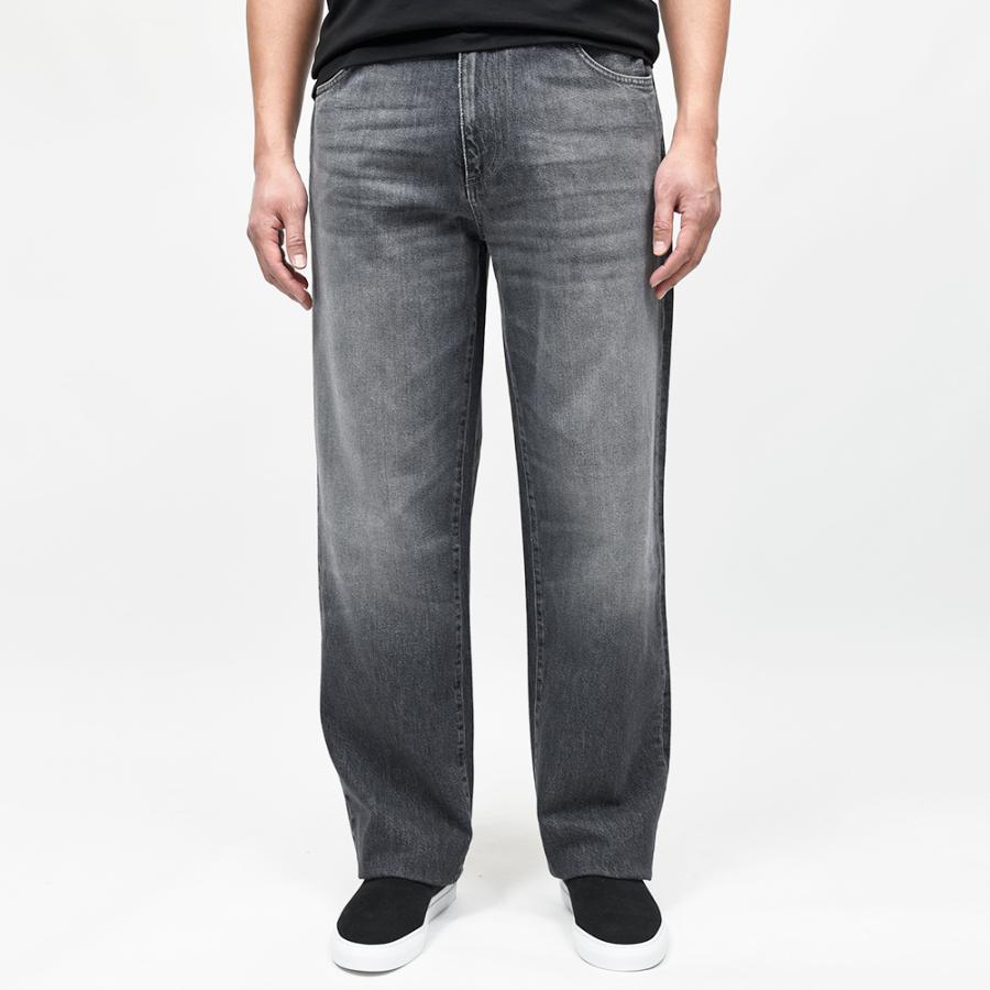 PT TORINO DENIM（ピーティートリノデニム）RAP コットン ウォッシュド ブラックデニムワイドパンツ/OA5630の画像