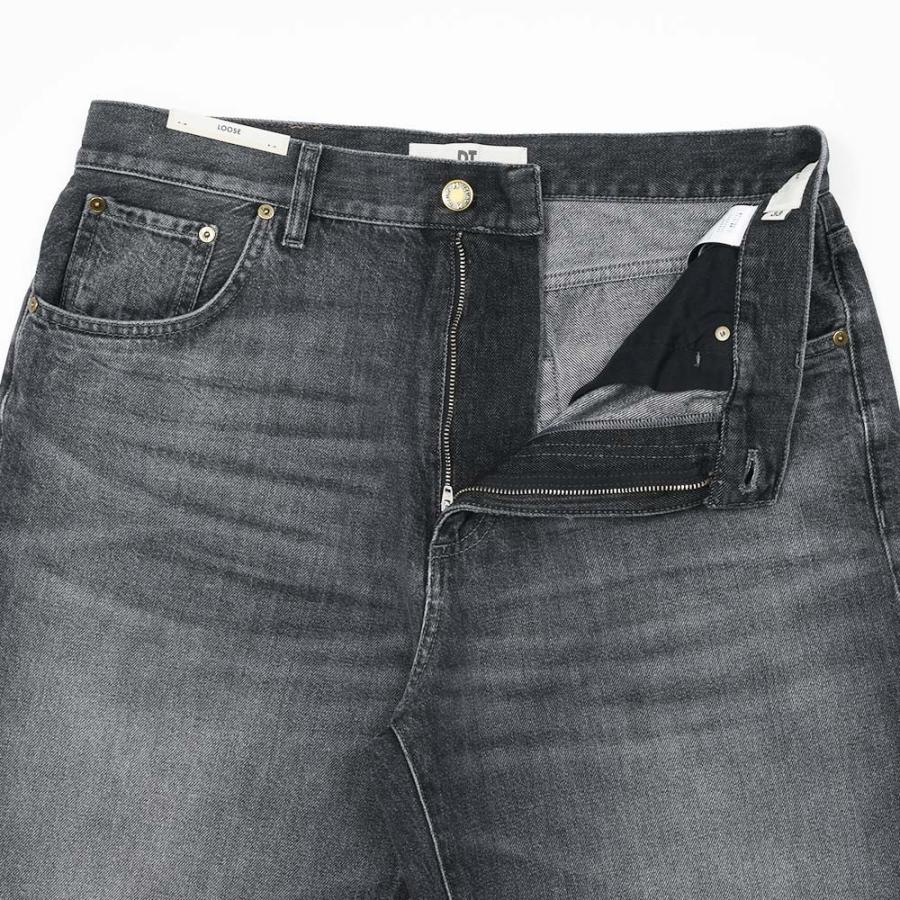 PT TORINO DENIM（ピーティートリノデニム）RAP コットン ウォッシュド ブラックデニムワイドパンツ/OA5630の画像