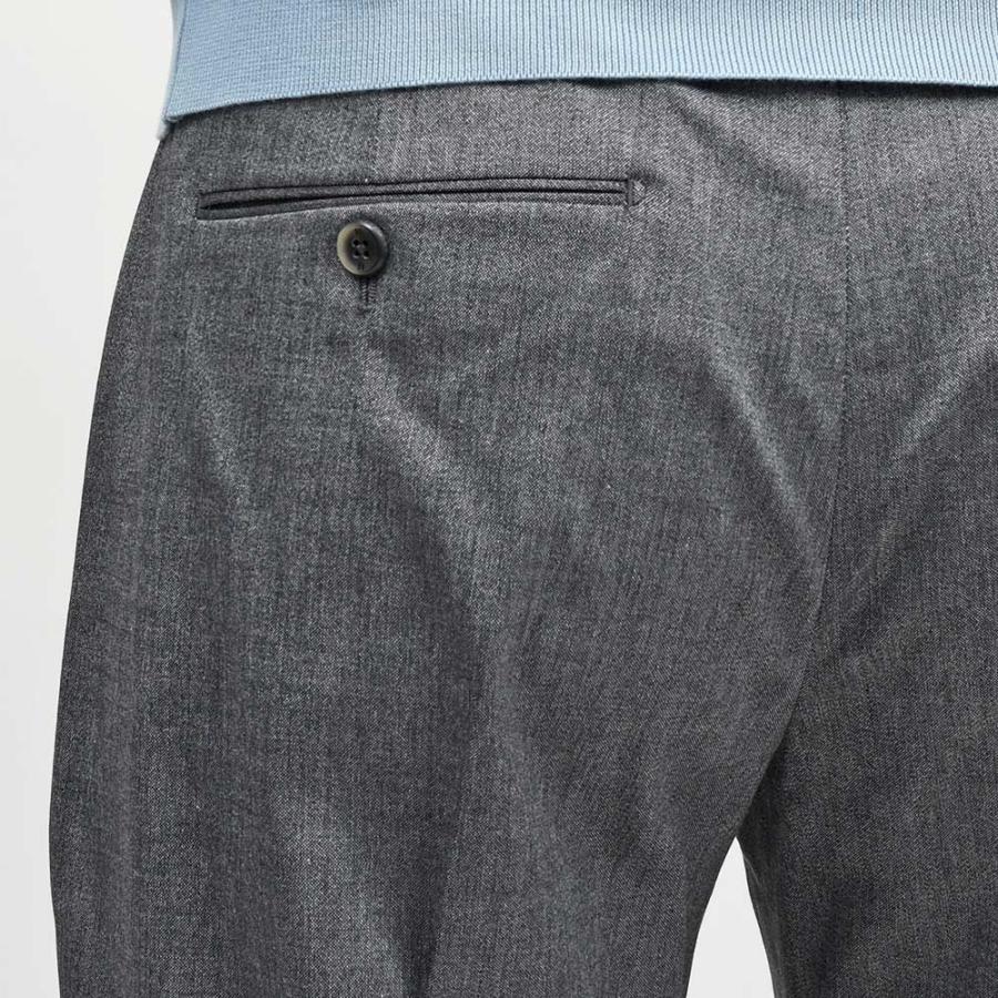 PT TORINO（ピーティートリノ）ヴァージンウールコットン ストレッチ オックス 1プリーツパンツ UNION FIT/MA38の画像