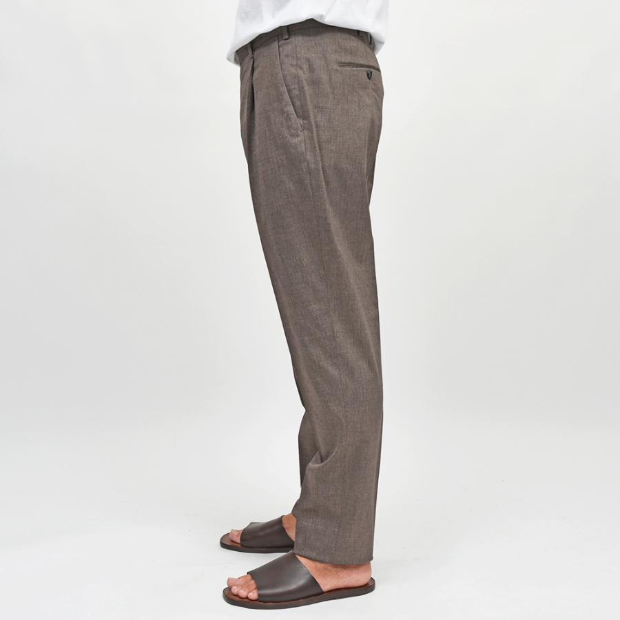PT TORINO（ピーティートリノ）ヴァージンウールコットン ストレッチ オックス 1プリーツパンツ UNION FIT/MA38の画像