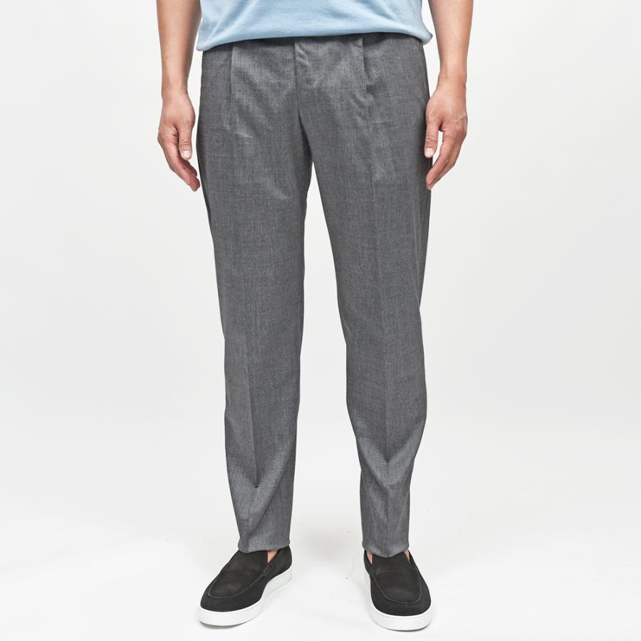 PT TORINO（ピーティートリノ）ヴァージンウールコットン ストレッチ オックス 1プリーツパンツ UNION FIT/MA38の画像