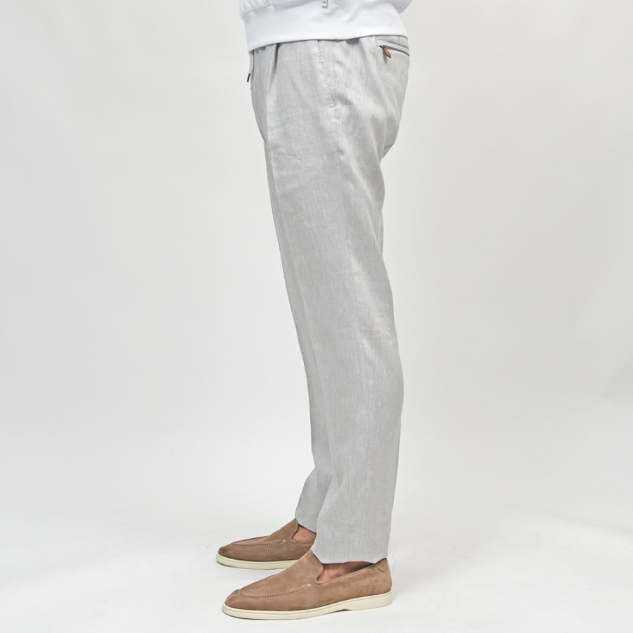PT TORINO（ピーティー トリノ）リネン 1プリーツシャーリングパンツ SOFT FIT/BB58の画像