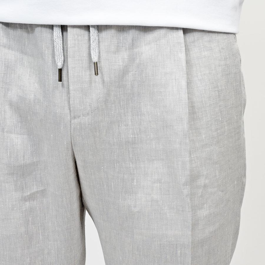 PT TORINO（ピーティー トリノ）リネン 1プリーツシャーリングパンツ SOFT FIT/BB58の画像