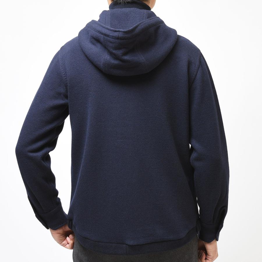 STILE LATINO スティレ ラティーノ BRISTOL カシミヤ ヴァージンウール コットン フーデット ニットブルゾンの画像