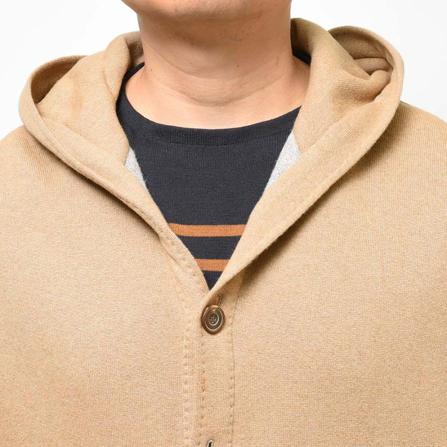 STILE LATINO スティレ ラティーノ BRISTOL カシミヤ ヴァージンウール コットン フーデット ニットブルゾンの画像