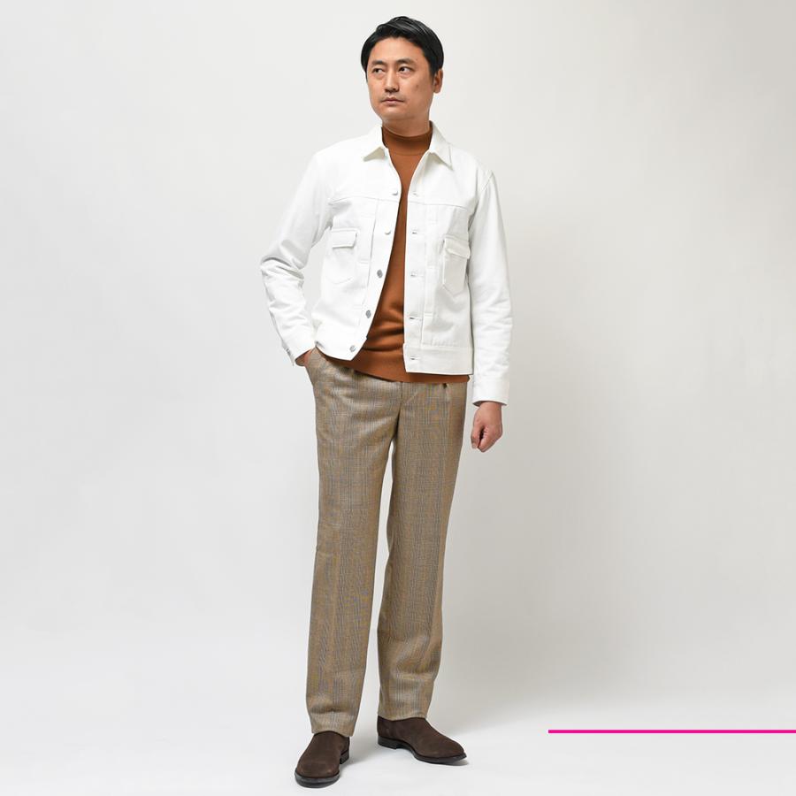 Jeanik ジーニック コットン ウォッシュド 2ndタイプ Gジャン ホワイト 