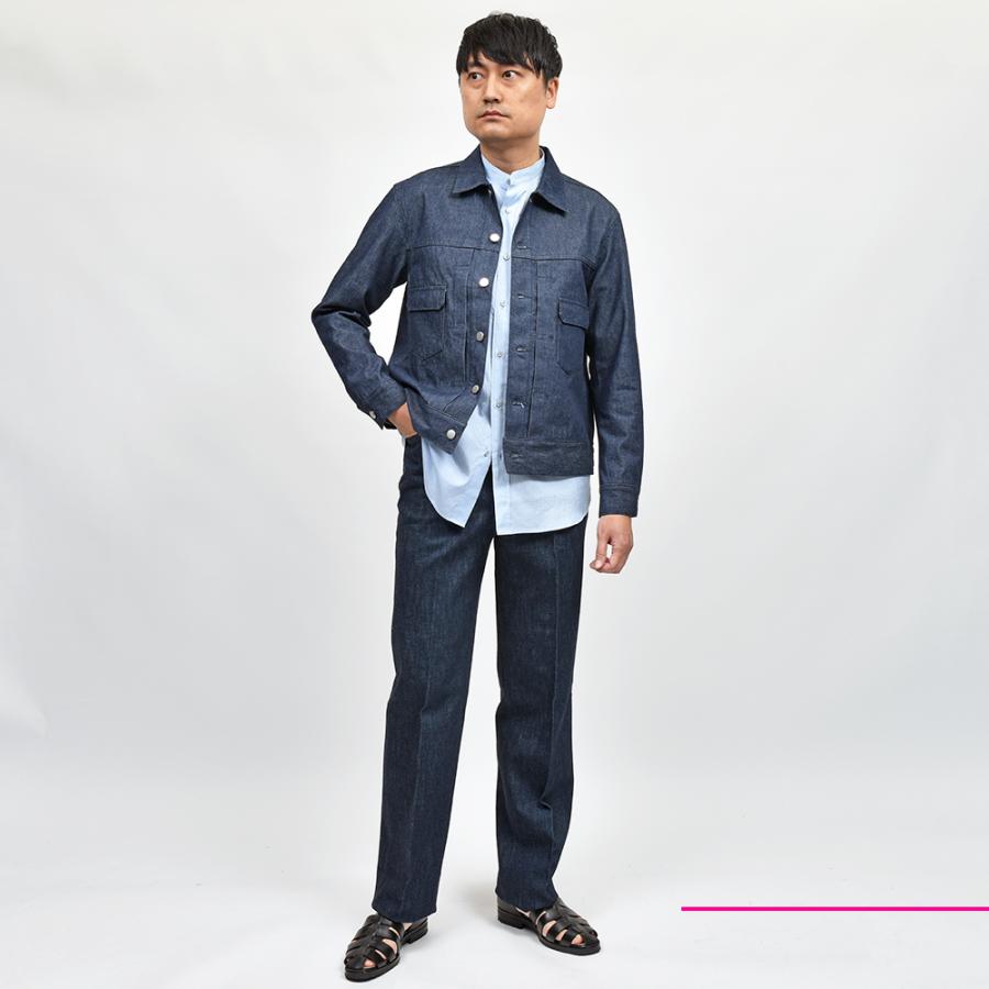 Jeanik ジーニック コットン ウォッシュド ライトオンス 2ndタイプ Gジャン デニムジャケットの画像