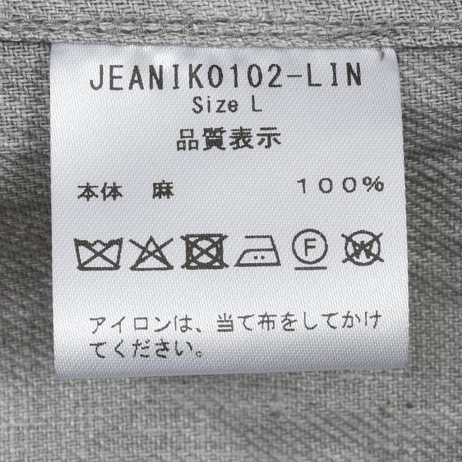 Jeanik（ジーニック）墨染めリネン 2ndタイプ トラッカージャケットの画像