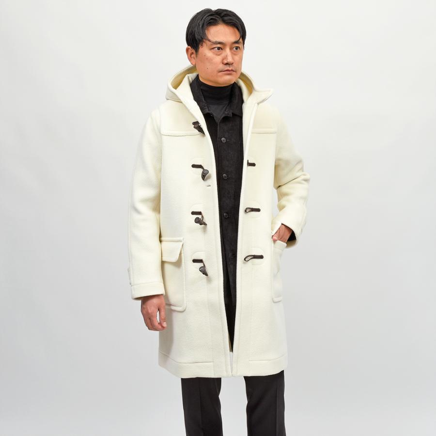 INVERTERE（インバーティア）Joshua Ellis ジョシュアエリス ウール ヘリンボーン ロング ダッフルコート REGULAR FITの画像