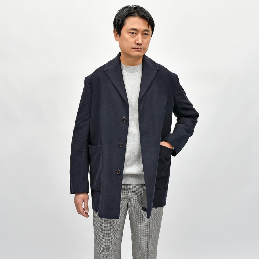 Scye（サイ）コットン モールスキン ハーフコートの画像