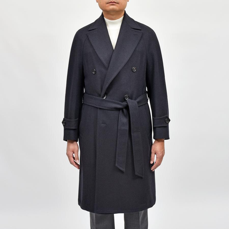 TITO ALLEGRETTO（ティト アレグレット）ウール カシミヤ ツイル ベルテッド ラグランスリーブ ダブルコート |  | 03