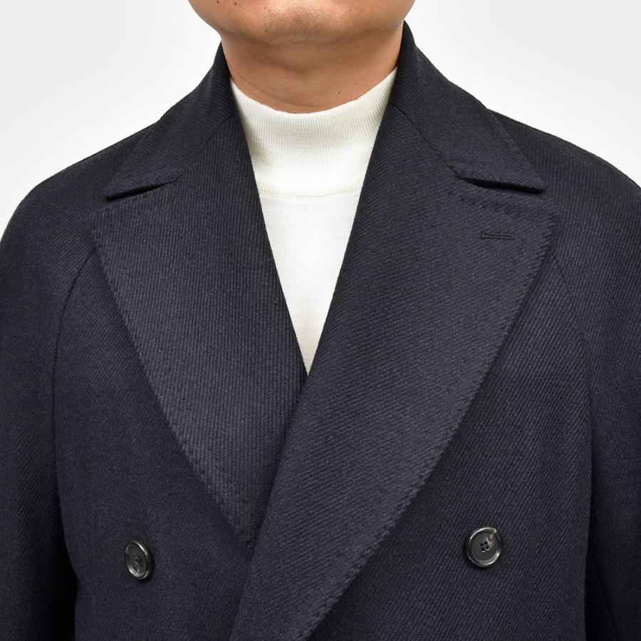 TITO ALLEGRETTO（ティト アレグレット）ウール カシミヤ ツイル ベルテッド ラグランスリーブ ダブルコート |  | 07