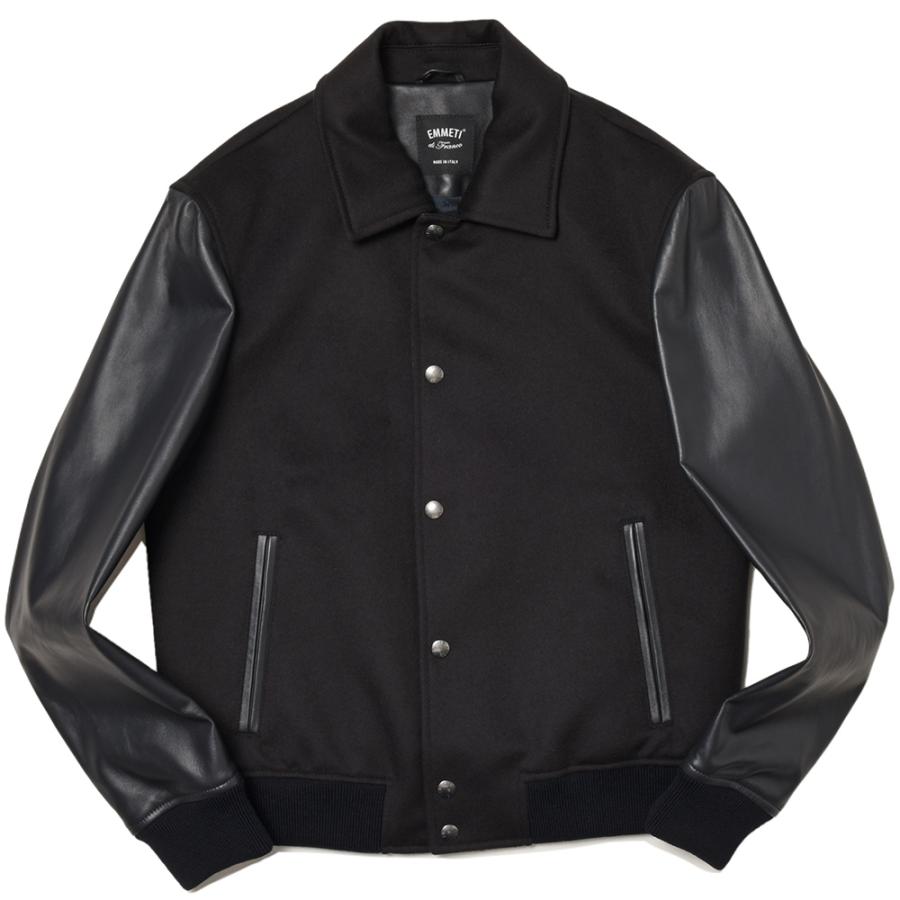EMMETI RICHMOND レザーxウールカシミア サイズ48 黒 【公式通販】
