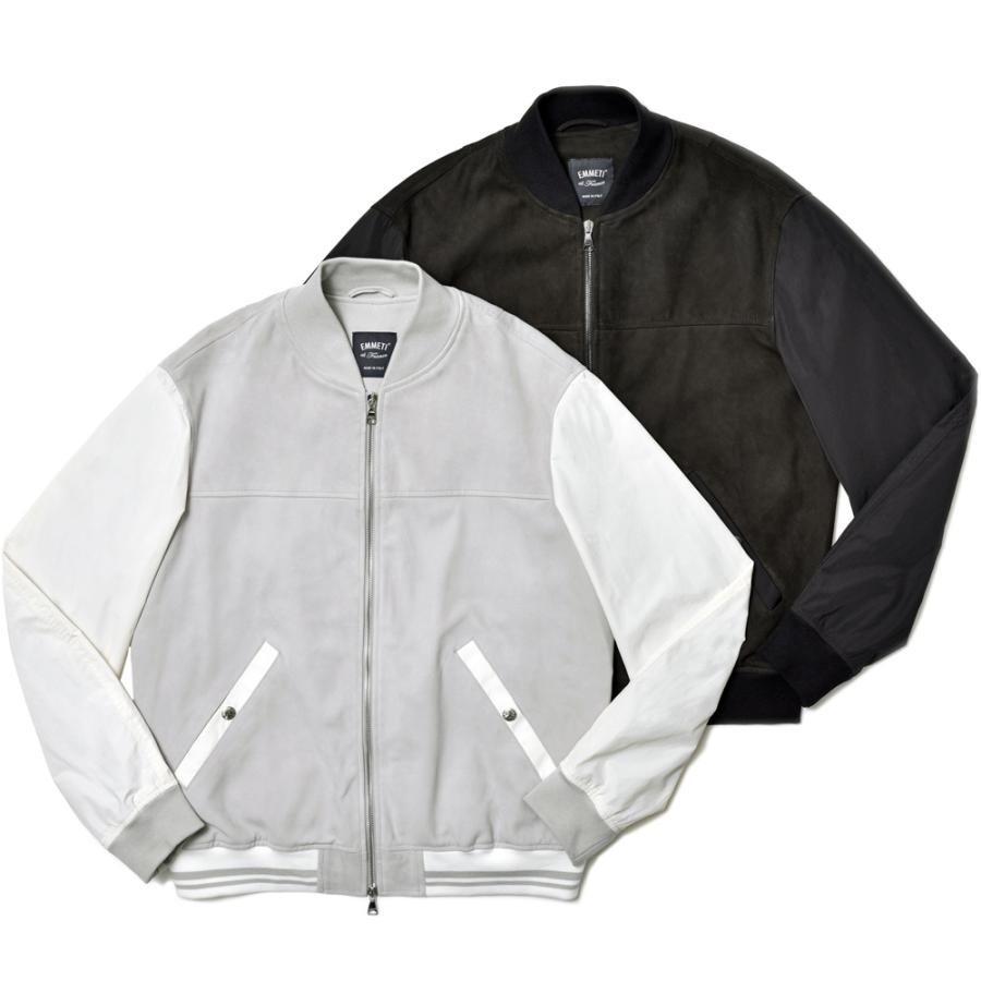 EMMETI エンメティ GILLES ゴートスエード×ポリエステルコットン  