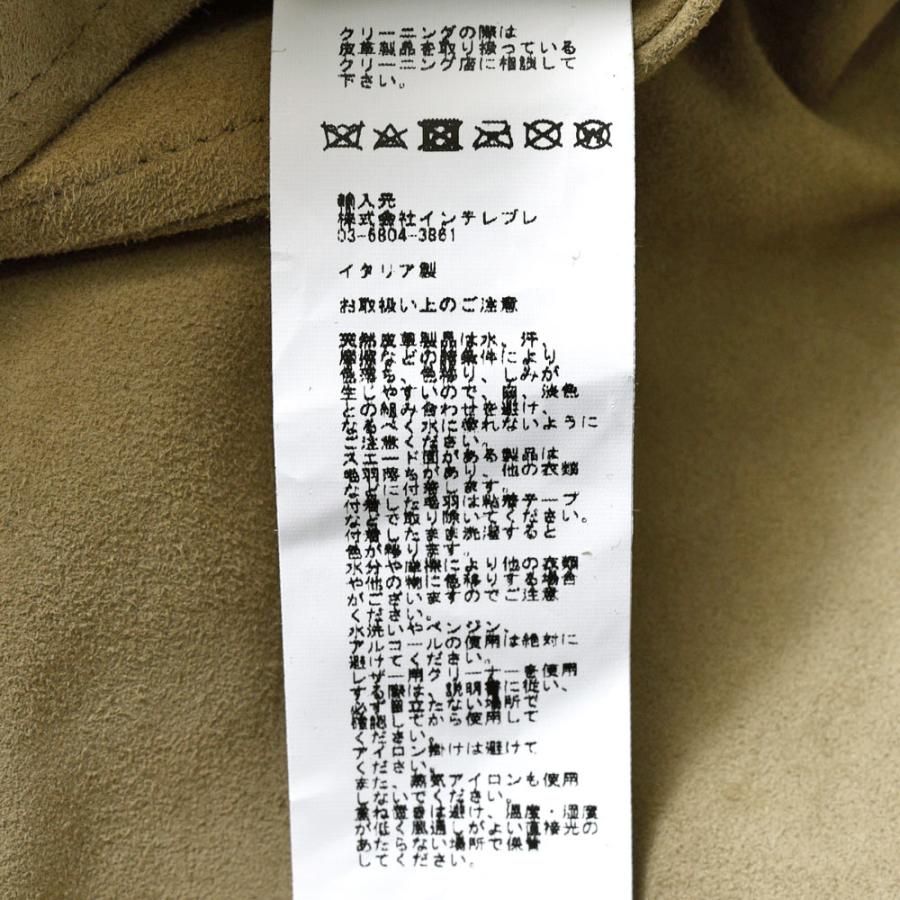 EMMETI エンメティ ring別注 RING SHIRT ゴート スエード レザーシャツブルゾンの画像