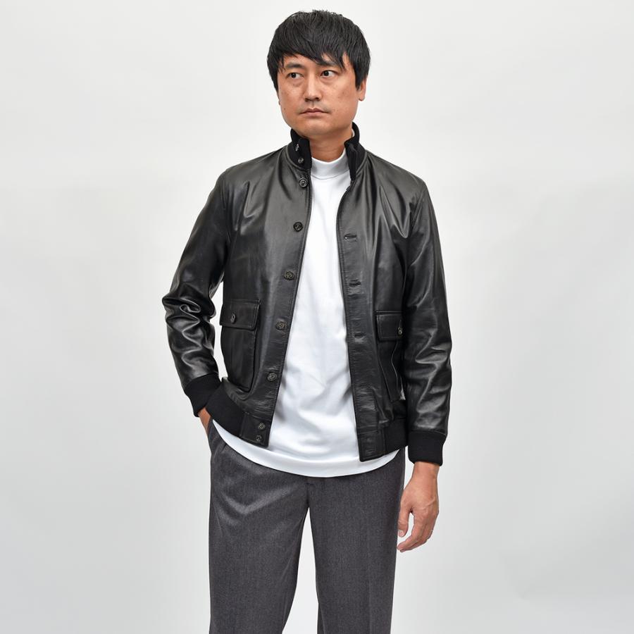 90's 本革 A-1 suede leather バルスターブルゾン 黒 【公式通販】