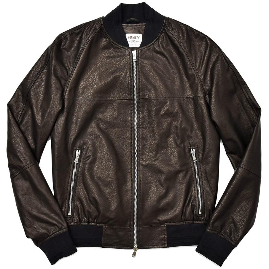 EMMETI（エンメティ）MARCUS ラム ナッパレザー ボンバージャケット