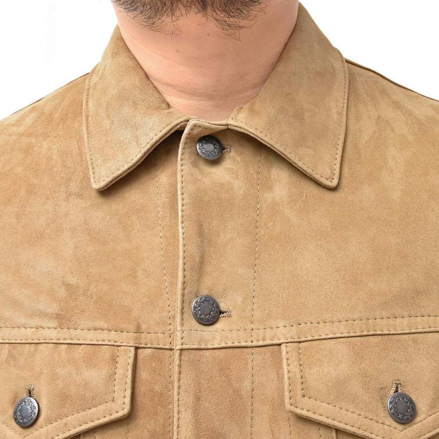 BR別注】EMMETI JURIゴールド ゴートスキン スエードライダース 茶