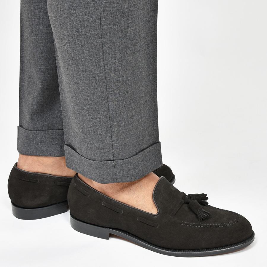 Crockett＆Jones クロケットアンドジョーンズ CAVENDISH3 キャベンディッシュ3 カーフスエード タッセルローファーの画像
