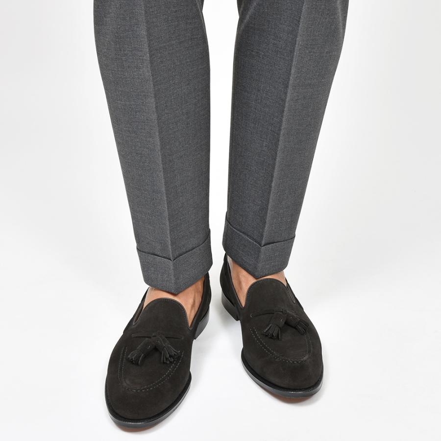 Crockett＆Jones クロケットアンドジョーンズ CAVENDISH3 キャベンディッシュ3 カーフスエード タッセルローファーの画像