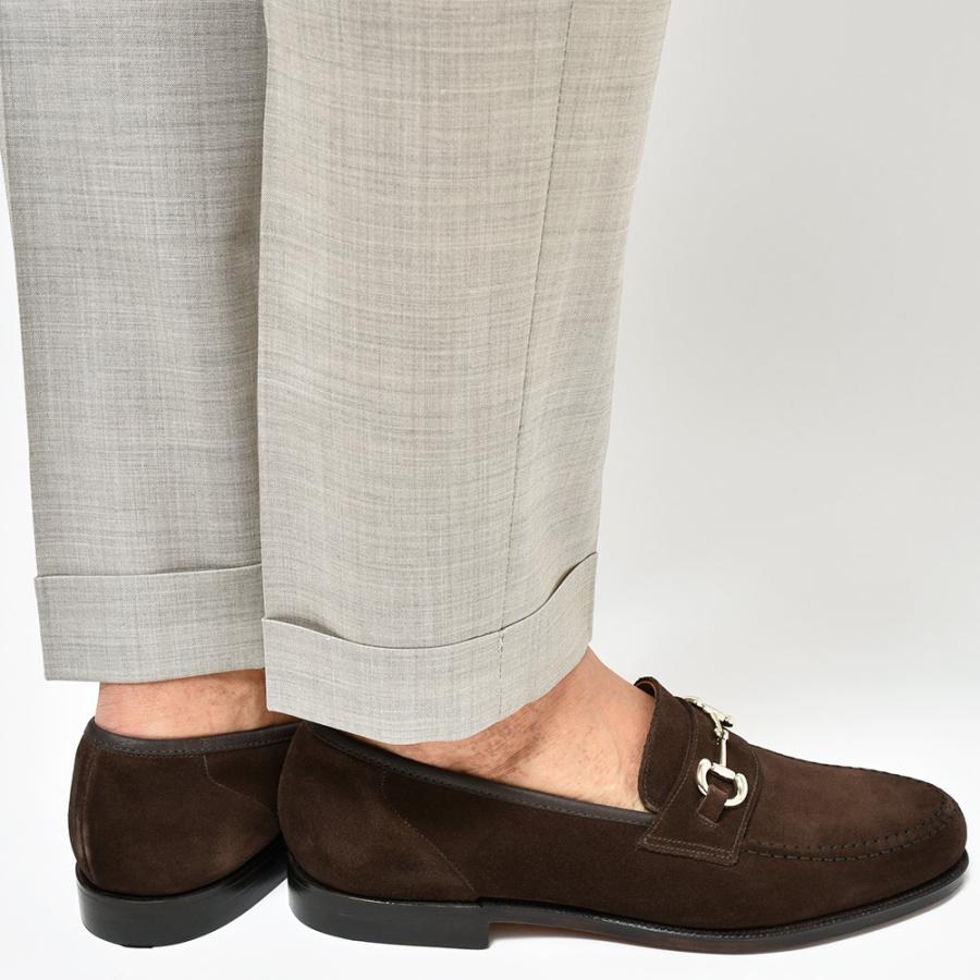 Crockett＆Jones クロケットアンドジョーンズFINCHLEY2 フィンチリー2 カーフスエード アンライニング ビットローファーの画像