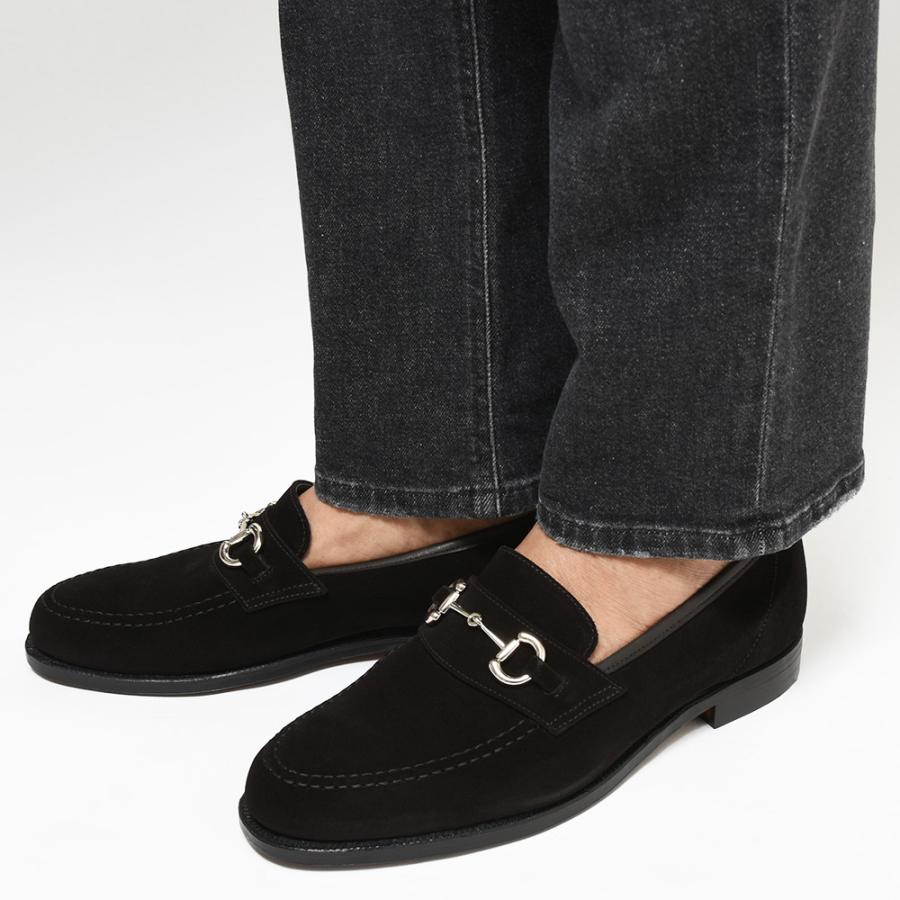 Crockett＆Jones クロケットアンドジョーンズFINCHLEY2 フィンチリー2 カーフスエード アンライニング ビットローファーの画像