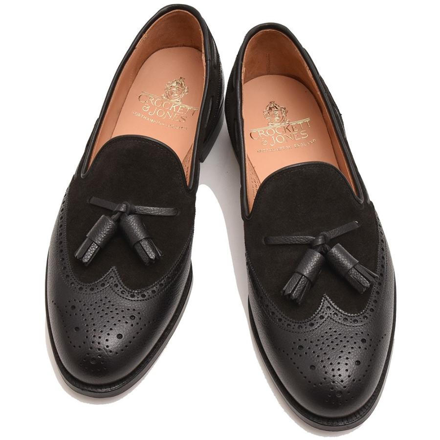 Crockett Jones クロケットアンドジョーンズ Lichfield グレインレザー カーフスエード ウィングチップ タッセルローファー Ring 通販 Yahoo ショッピング