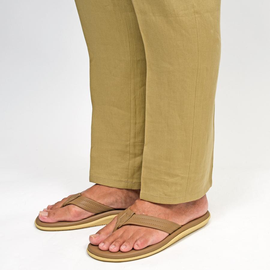 新品  SLIPPER サンダル レザー ISLAND SLIPPER アイランドスリッパ202 フルグレインレザー トング