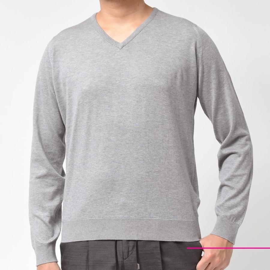 JOHN SMEDLEY ジョンスメドレー PALERMO シーアイランドコットン 30ゲージ Vネック ニット |  | 01