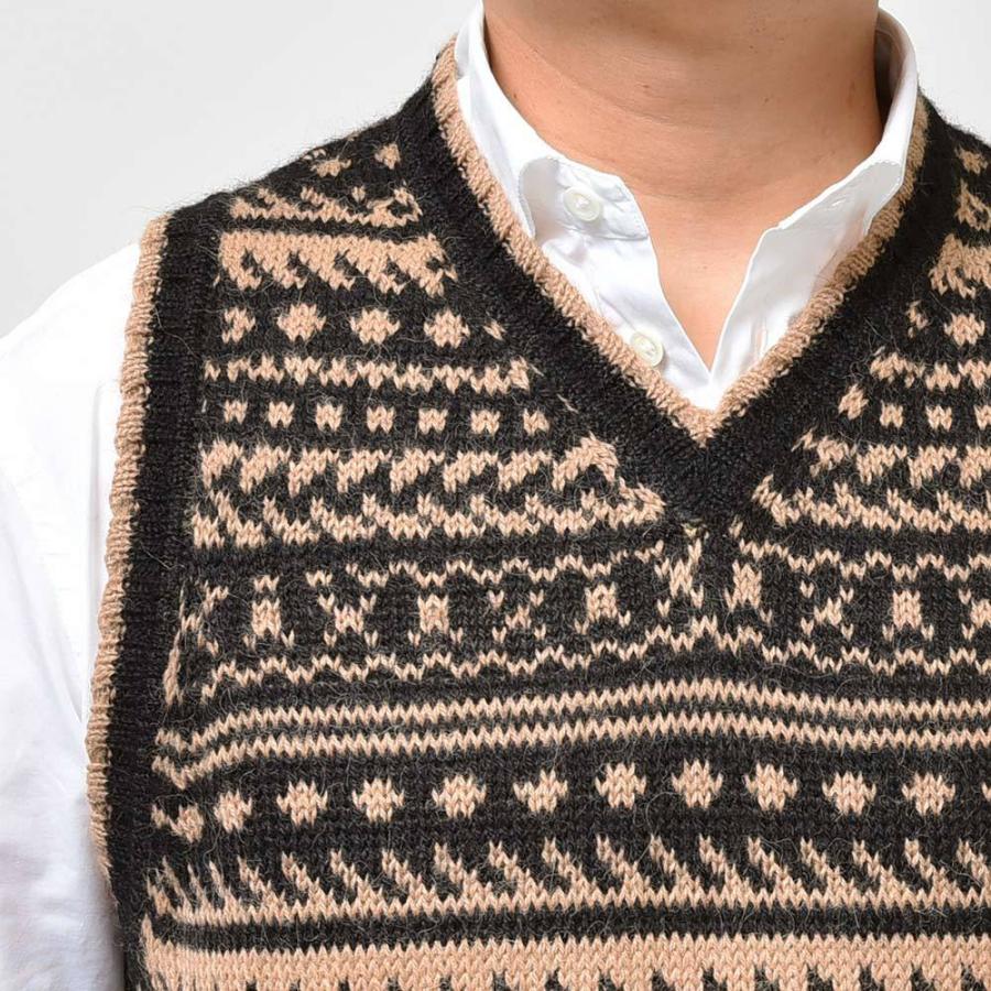 RAffa MOLINA ラッファモリーナ アルパカ Vネック ニットベスト : ring
