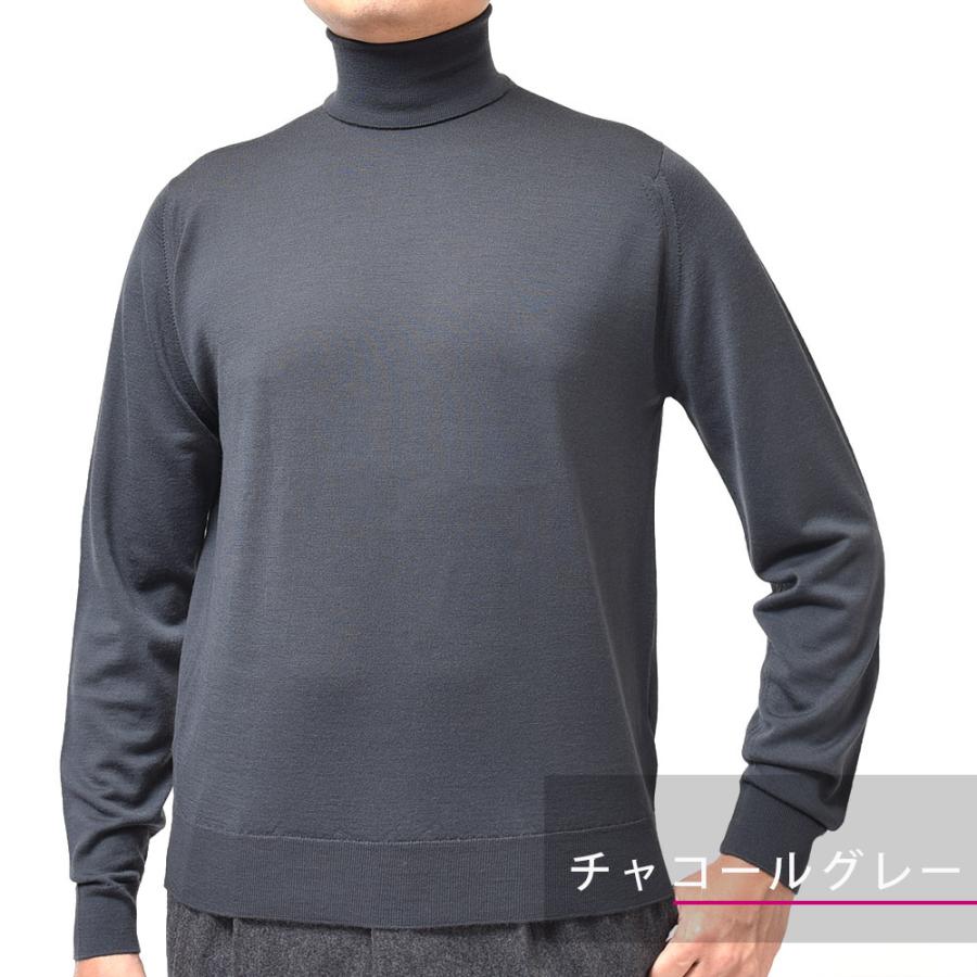 JOHN SMEDLEY ジョンスメドレー RENOLD メリノウール 30ゲージ タートルネック ニット MODERN FIT |  | 01